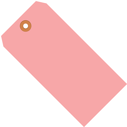 3 <span class='fraction'>1/4</span> x 1 <span class='fraction'>5/8</span>" Pink 13 Pt. Shipping Tags